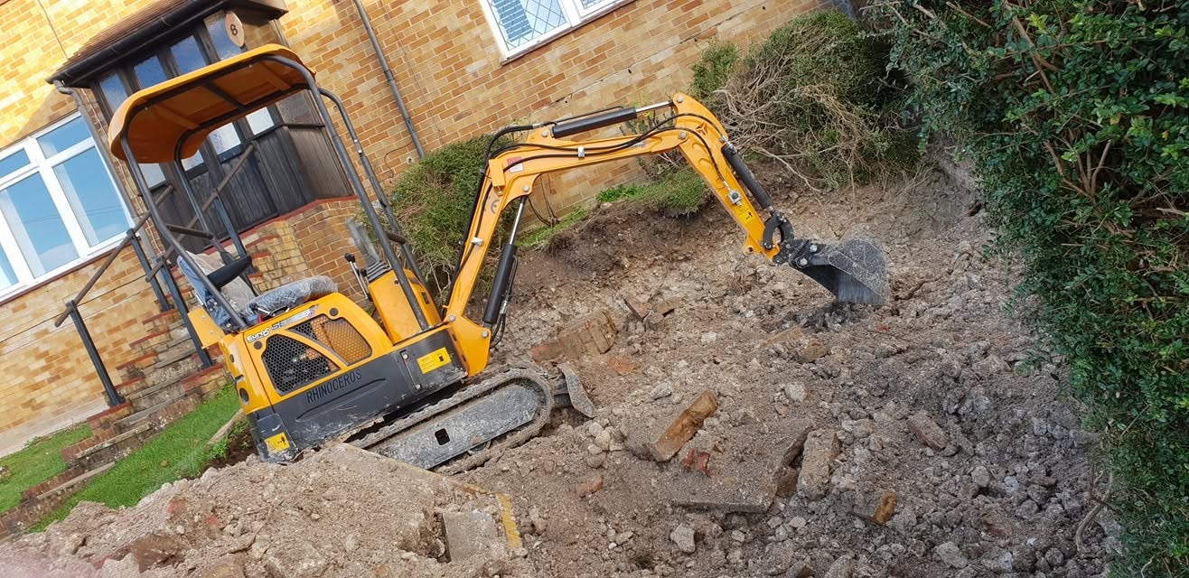 Building work underway on a residential property